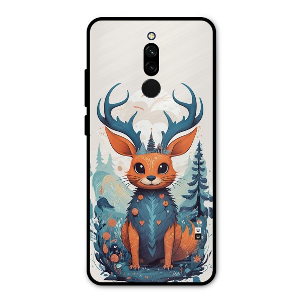 Magestic Animal Metal Back Case for Redmi 8