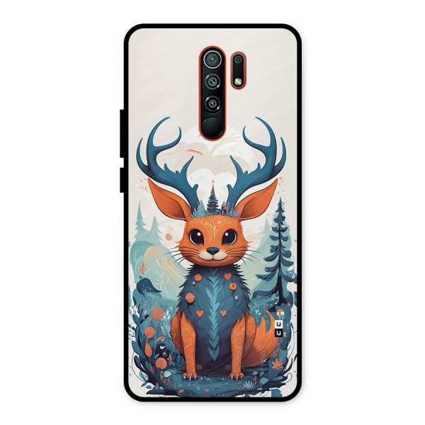 Magestic Animal Metal Back Case for Redmi 9 Prime