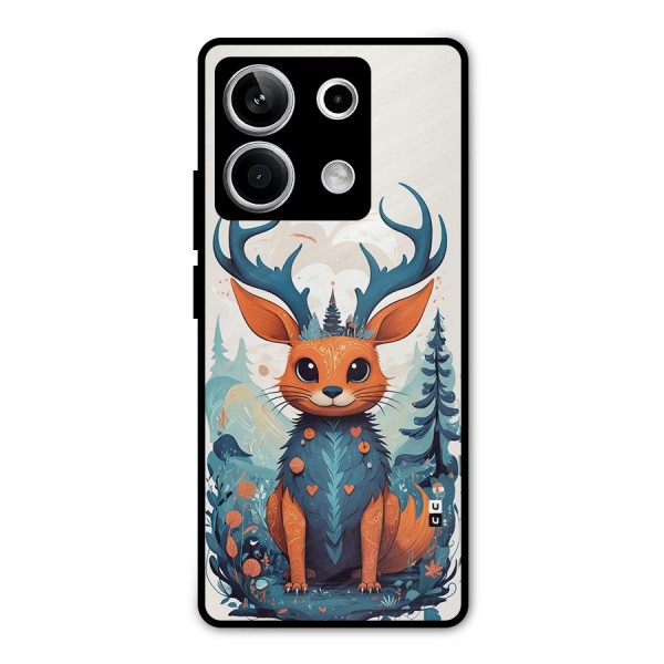 Magestic Animal Metal Back Case for Redmi Note 13 5G