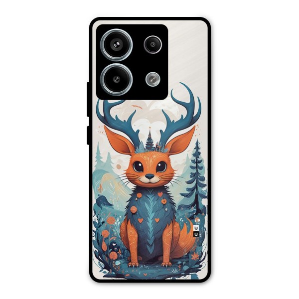 Magestic Animal Metal Back Case for Redmi Note 13 Pro 5G