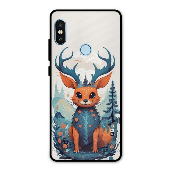 Magestic Animal Metal Back Case for Redmi Note 5 Pro