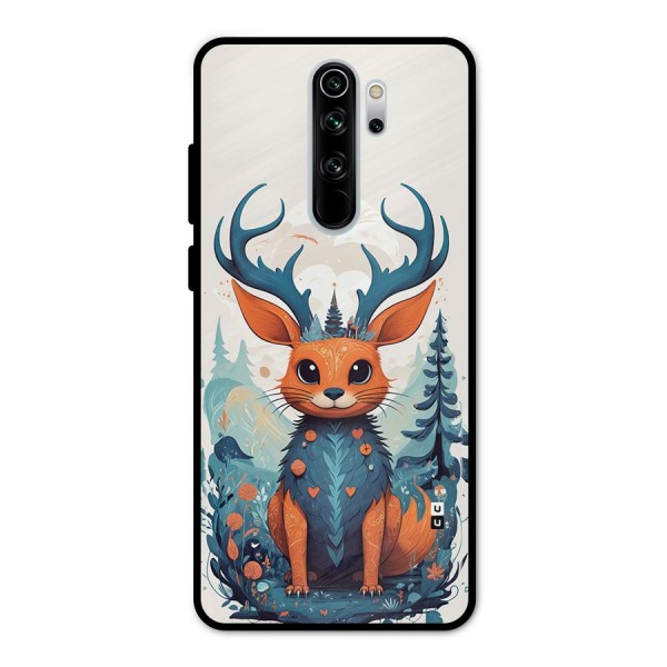 Magestic Animal Metal Back Case for Redmi Note 8 Pro