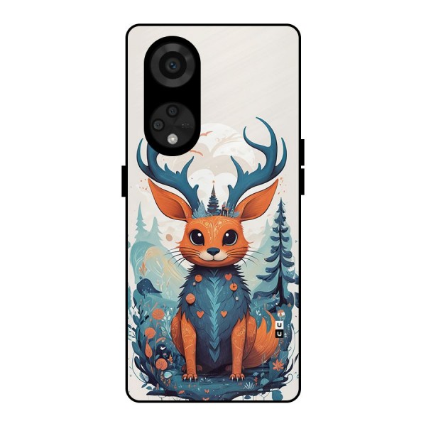 Magestic Animal Metal Back Case for Reno8 T 5G