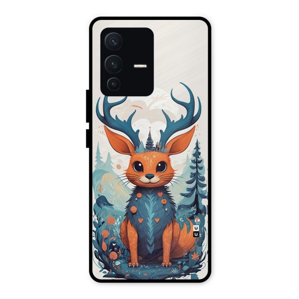 Magestic Animal Metal Back Case for Vivo V23 5G