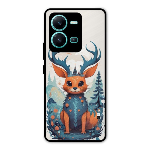 Magestic Animal Metal Back Case for Vivo V25