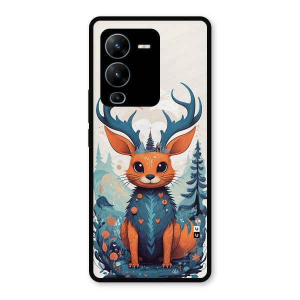 Magestic Animal Metal Back Case for Vivo V25 Pro