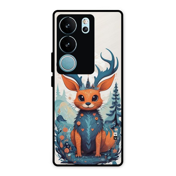 Magestic Animal Metal Back Case for Vivo V29 Pro