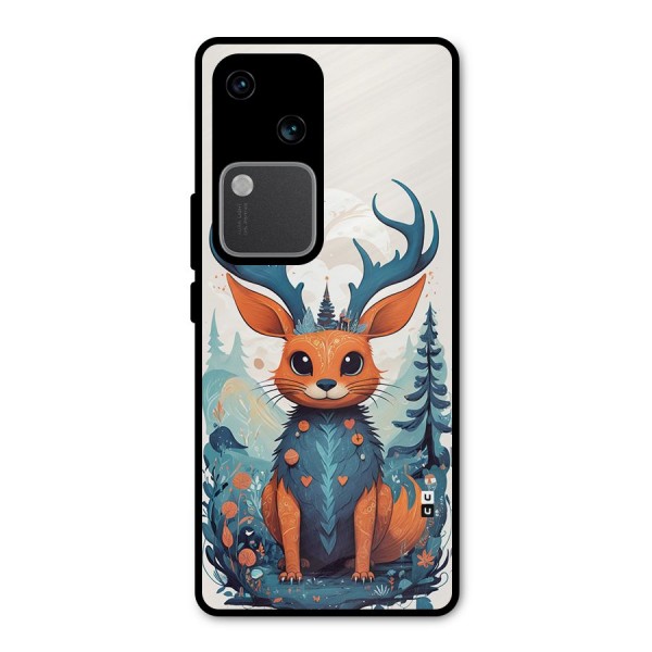 Magestic Animal Metal Back Case for Vivo V30