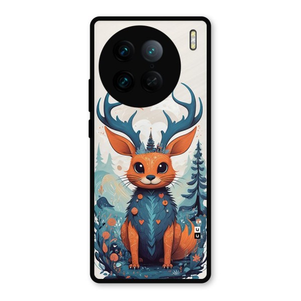 Magestic Animal Metal Back Case for Vivo X90 Pro