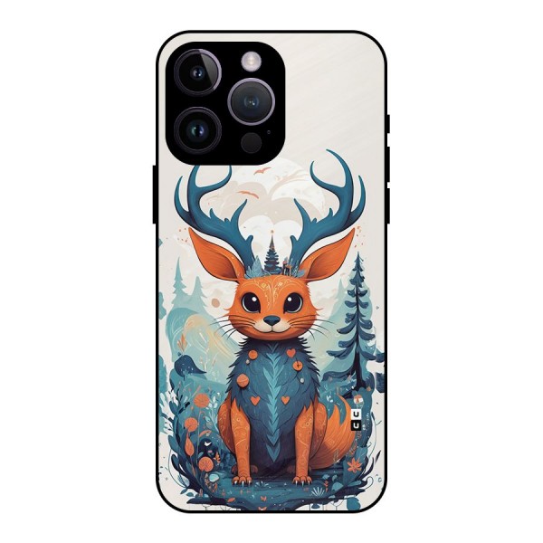 Magestic Animal Metal Back Case for iPhone 14 Pro Max