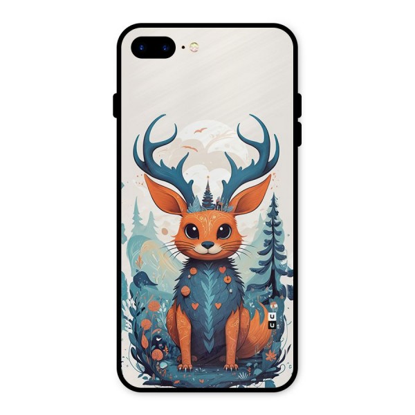 Magestic Animal Metal Back Case for iPhone 8 Plus