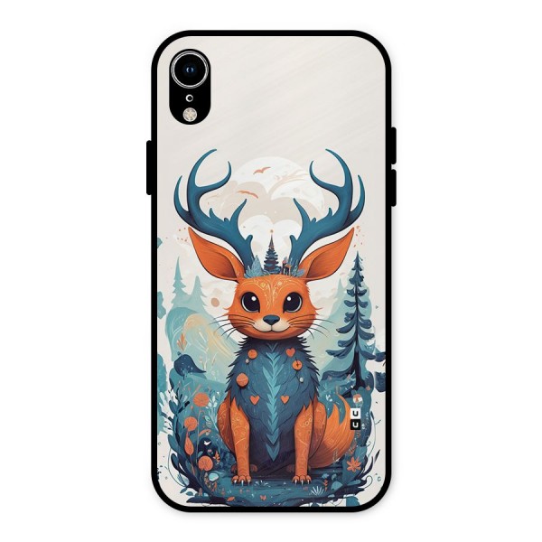 Magestic Animal Metal Back Case for iPhone XR