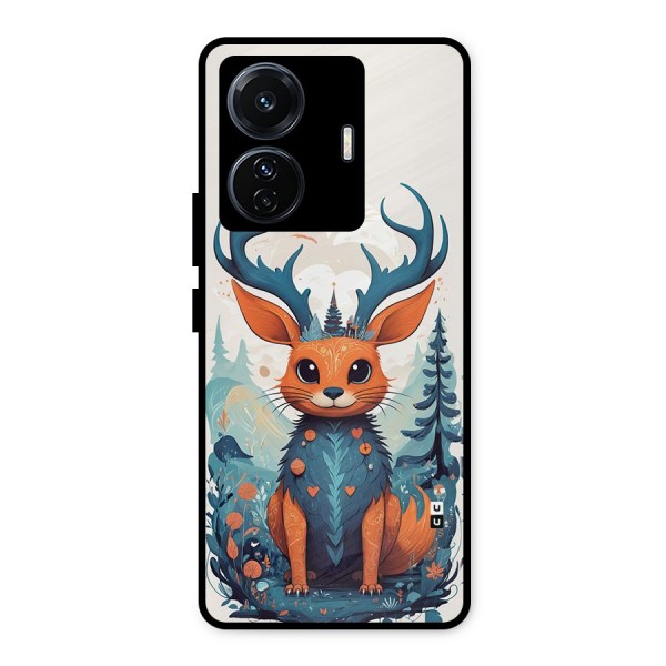 Magestic Animal Metal Back Case for iQOO Z6