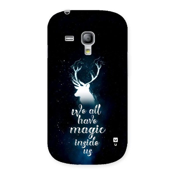 Magic Inside Back Case for Galaxy S3 Mini