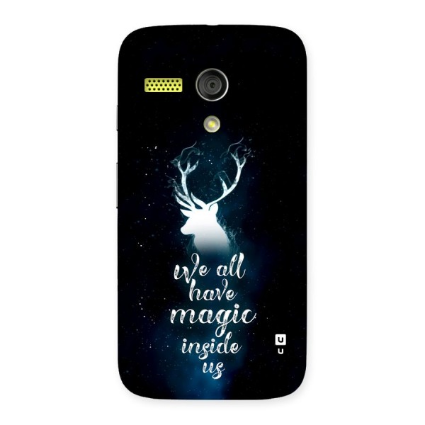 Magic Inside Back Case for Moto G