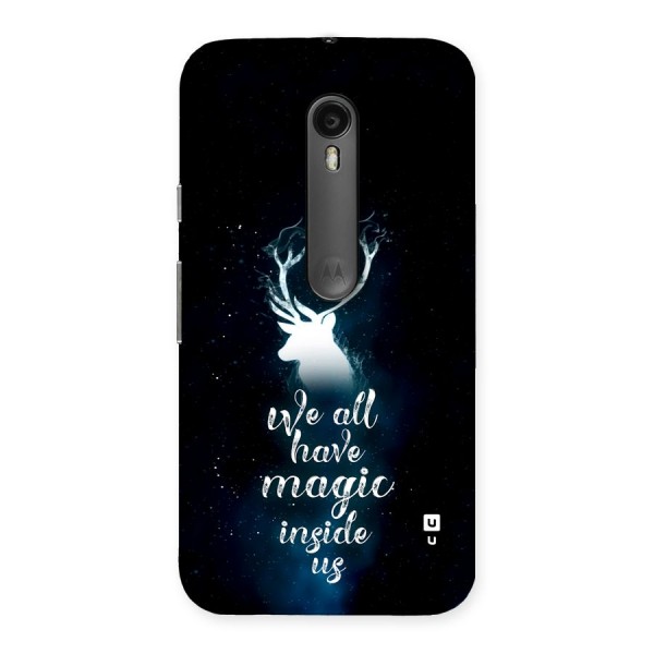 Magic Inside Back Case for Moto G3