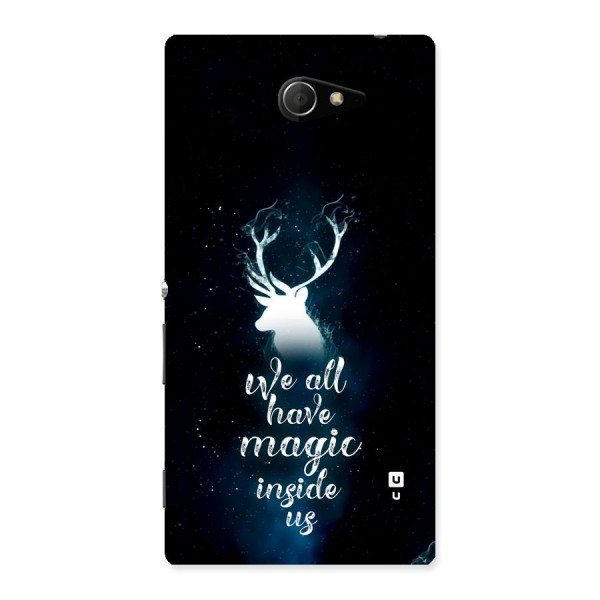 Magic Inside Back Case for Xperia M2