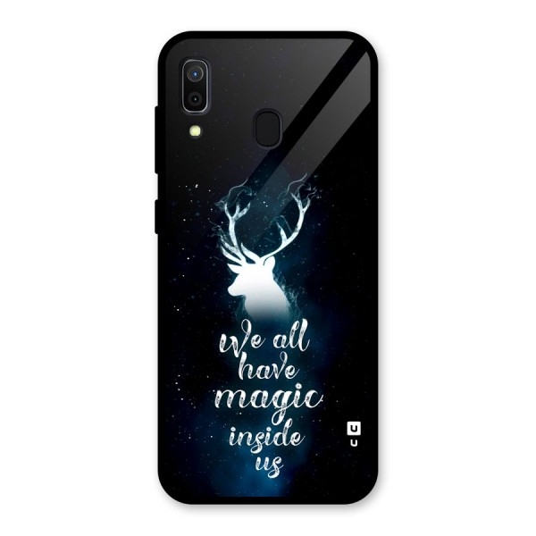 Magic Inside Glass Back Case for Galaxy A30