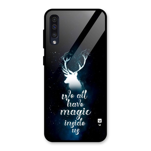 Magic Inside Glass Back Case for Galaxy A50