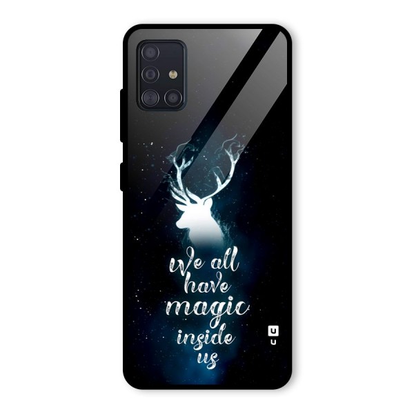 Magic Inside Glass Back Case for Galaxy A51