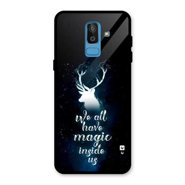 Magic Inside Glass Back Case for Galaxy J8