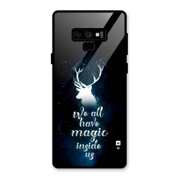 Magic Inside Glass Back Case for Galaxy Note 9