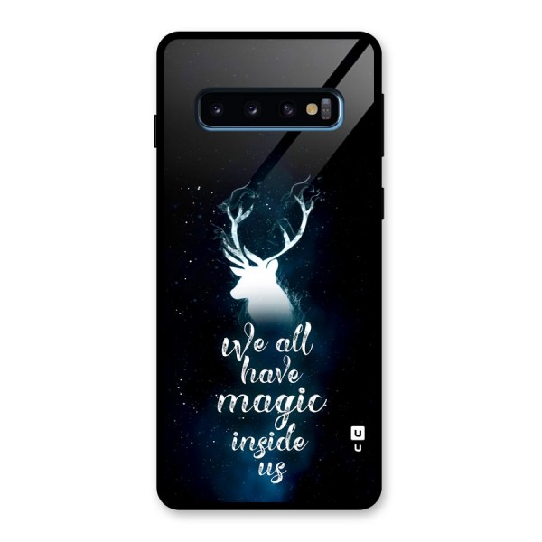 Magic Inside Glass Back Case for Galaxy S10