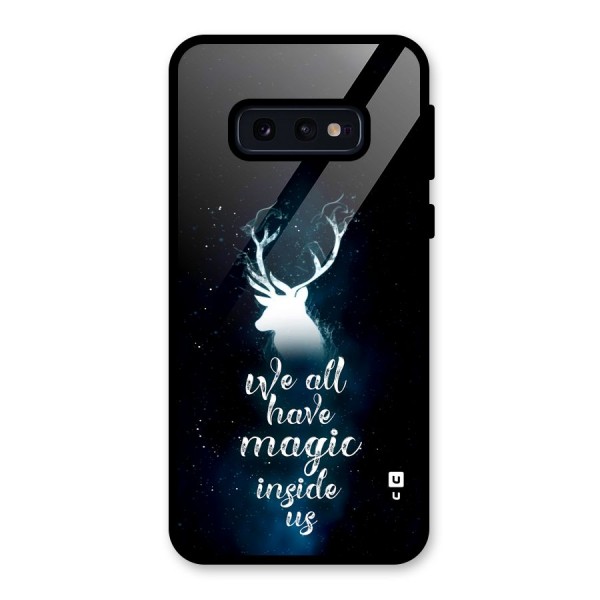 Magic Inside Glass Back Case for Galaxy S10e