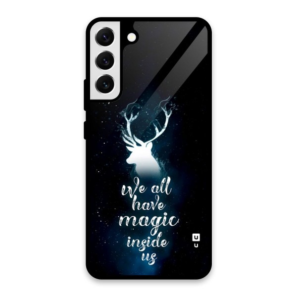 Magic Inside Glass Back Case for Galaxy S22 Plus 5G