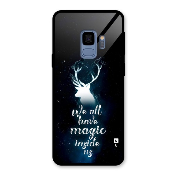 Magic Inside Glass Back Case for Galaxy S9