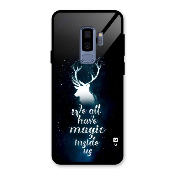 Magic Inside Glass Back Case for Galaxy S9 Plus