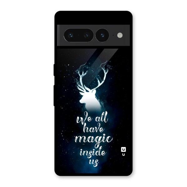 Magic Inside Glass Back Case for Google Pixel 7 Pro