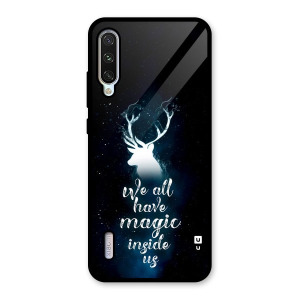 Magic Inside Glass Back Case for Mi A3