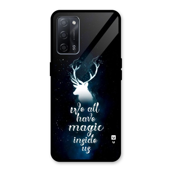 Magic Inside Glass Back Case for Oppo A53s 5G