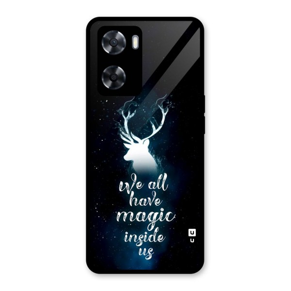 Magic Inside Glass Back Case for Oppo A57 2022