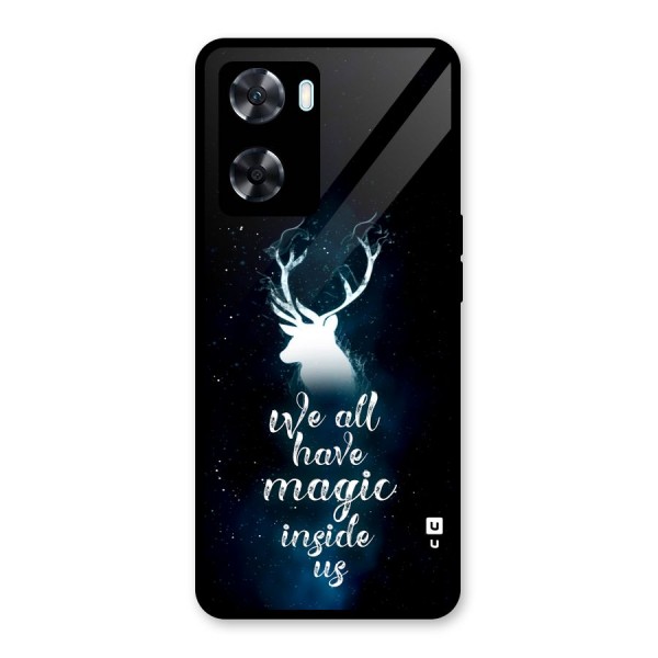 Magic Inside Glass Back Case for Oppo A77s