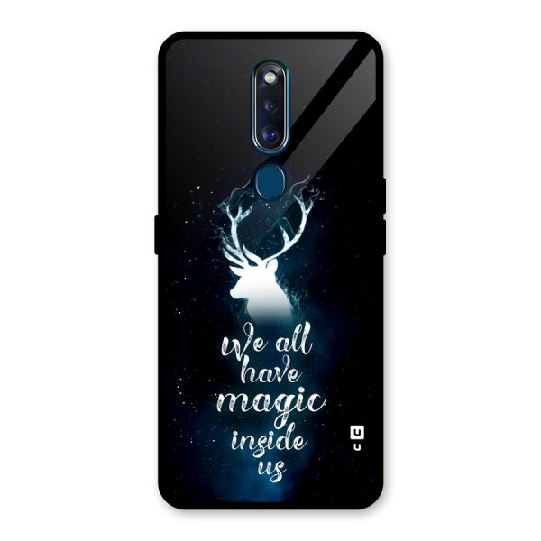 Magic Inside Glass Back Case for Oppo F11 Pro