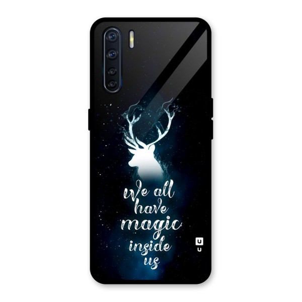 Magic Inside Glass Back Case for Oppo F15