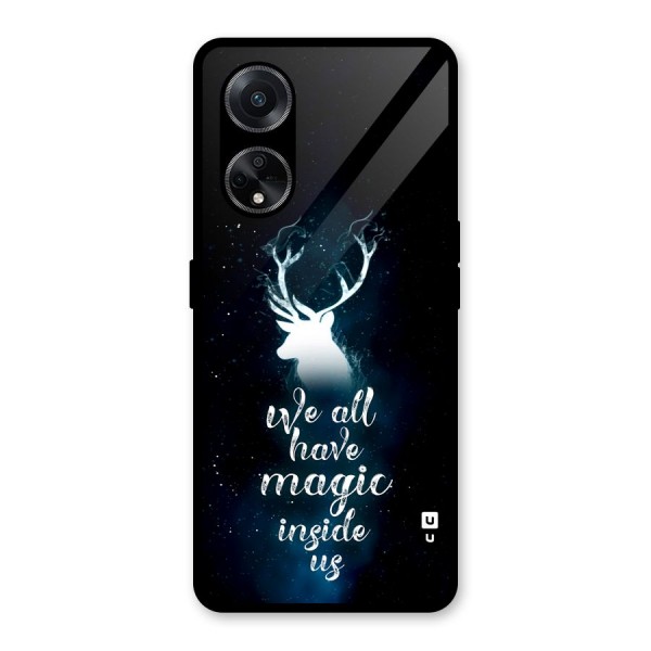 Magic Inside Glass Back Case for Oppo F23