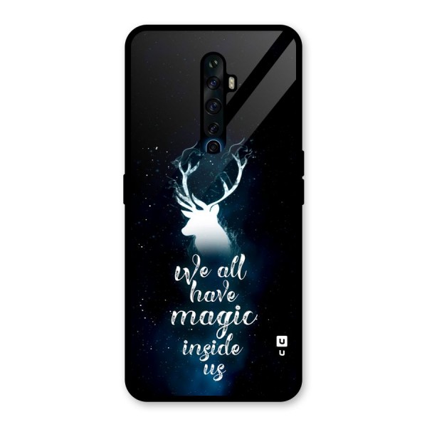 Magic Inside Glass Back Case for Oppo Reno2 Z