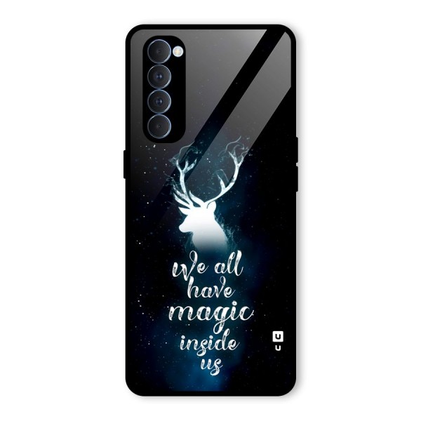 Magic Inside Glass Back Case for Oppo Reno4 Pro