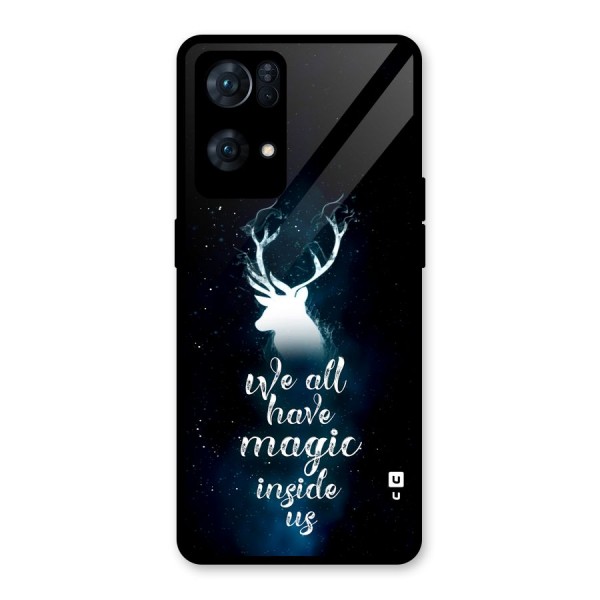 Magic Inside Glass Back Case for Oppo Reno7 Pro 5G