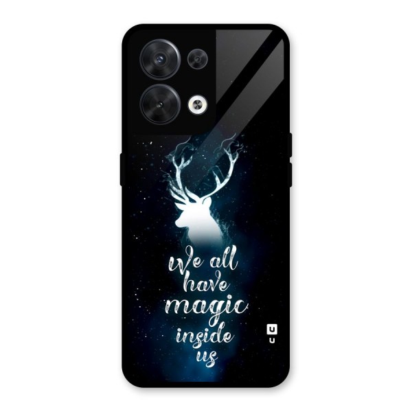 Magic Inside Glass Back Case for Oppo Reno8 5G