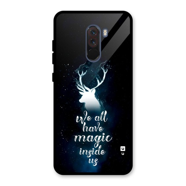 Magic Inside Glass Back Case for Poco F1