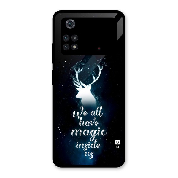 Magic Inside Glass Back Case for Poco M4 Pro 4G