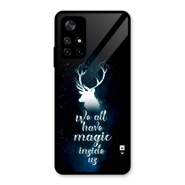 Magic Inside Glass Back Case for Poco M4 Pro 5G