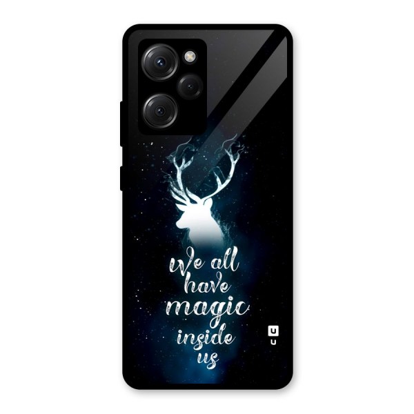 Magic Inside Glass Back Case for Poco X5 Pro