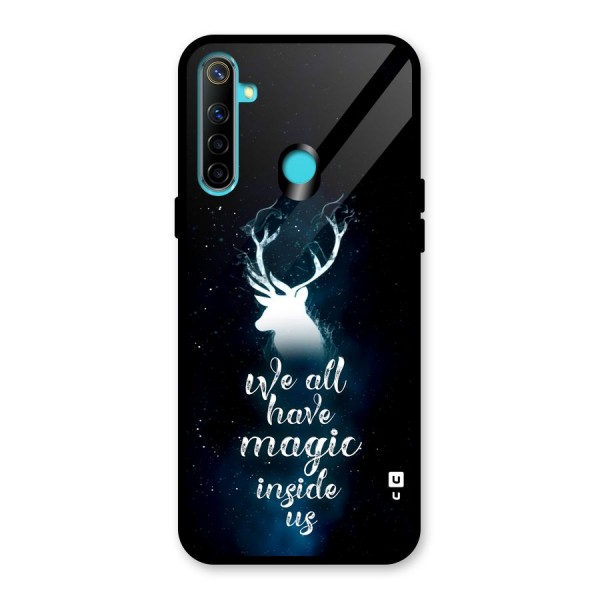 Magic Inside Glass Back Case for Realme 5s