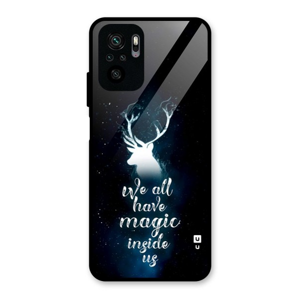 Magic Inside Glass Back Case for Redmi Note 10S