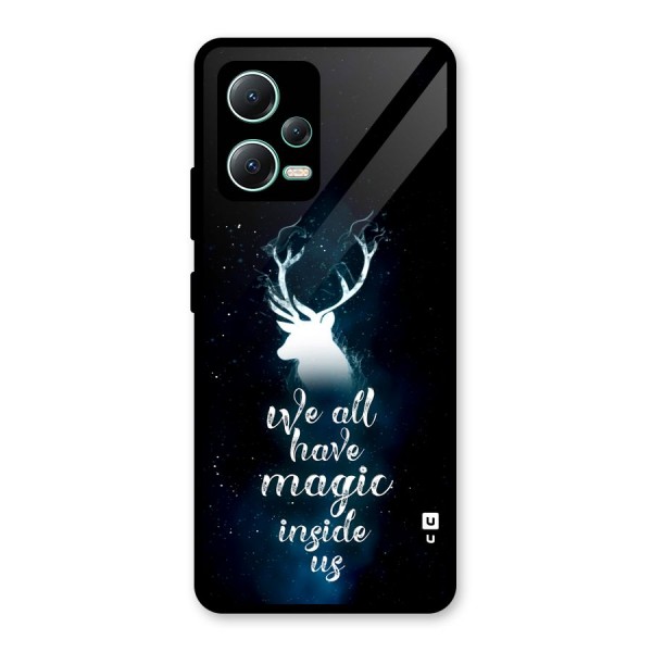 Magic Inside Glass Back Case for Redmi Note 12 5G